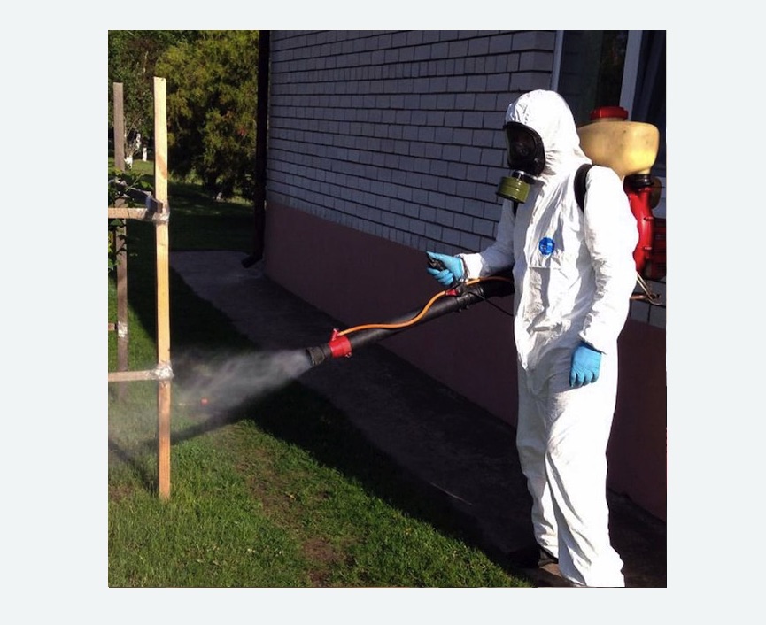 травля клещей на участке в Сиверском